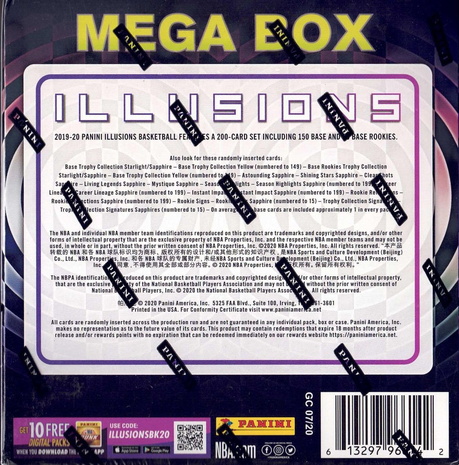 2019-20 Panini Illusions Basketball Mega Box FRENLY BRICKS - Open 7 Days