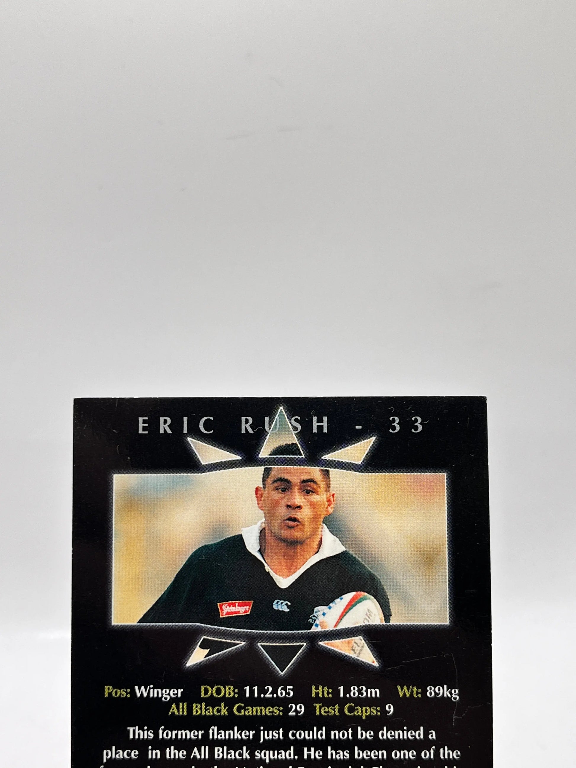 Eric Rush Autographed - All Blacks 1997 NZ Rugby Union - 1Neda FRENLY BRICKS - Open 7 Days