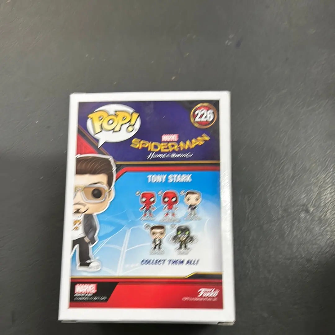 Funko POP Marvel Spider Man Homecoming Tony Stark Vinyl Figure #226 FRENLY BRICKS - Open 7 Days