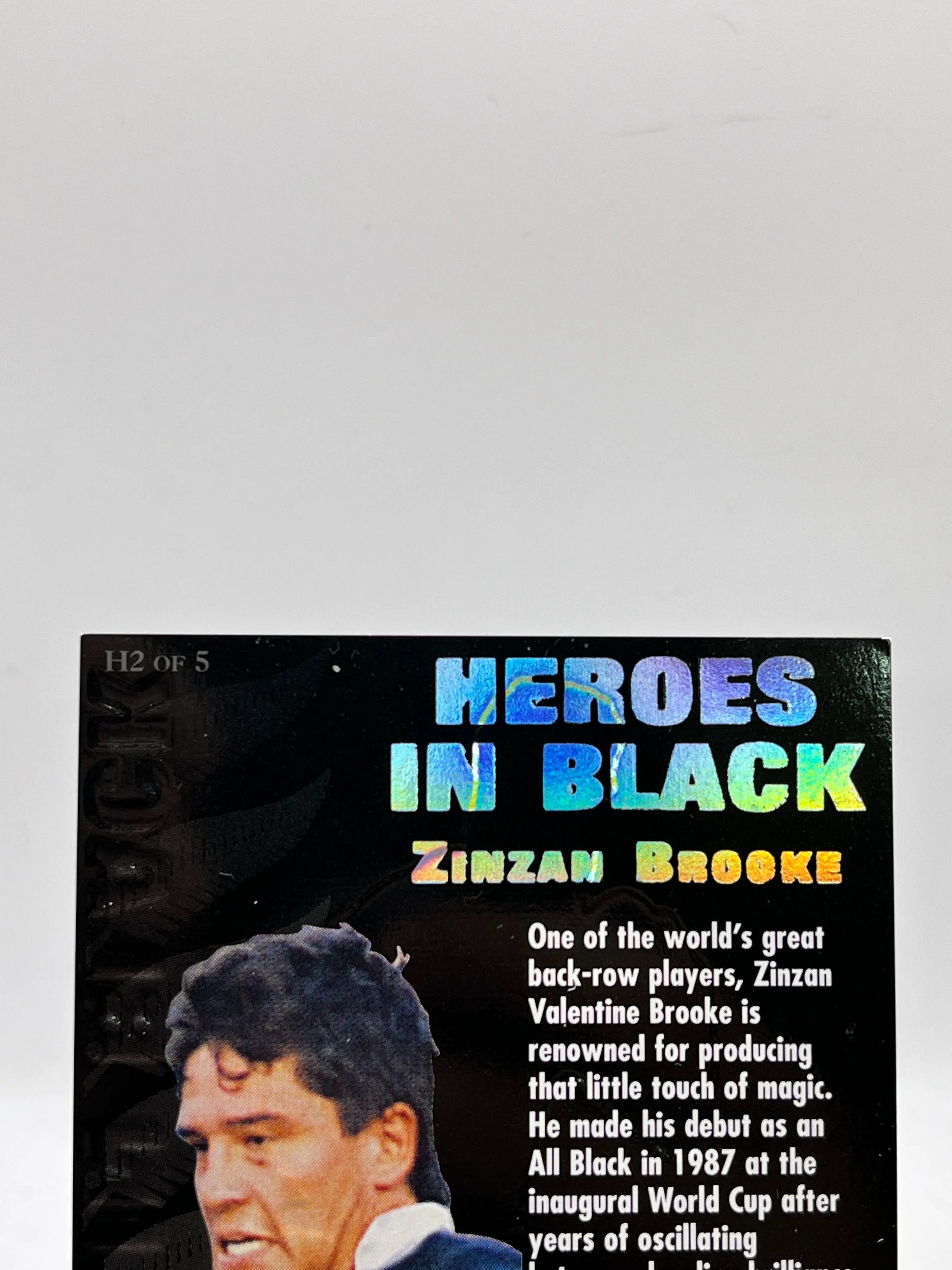 Zinzan Brooke - 1995 Dynamic Marketing All Blacks -  Heroes In Black - H2 FRENLY BRICKS - Open 7 Days