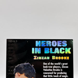 Zinzan Brooke - 1995 Dynamic Marketing All Blacks -  Heroes In Black - H2 FRENLY BRICKS - Open 7 Days