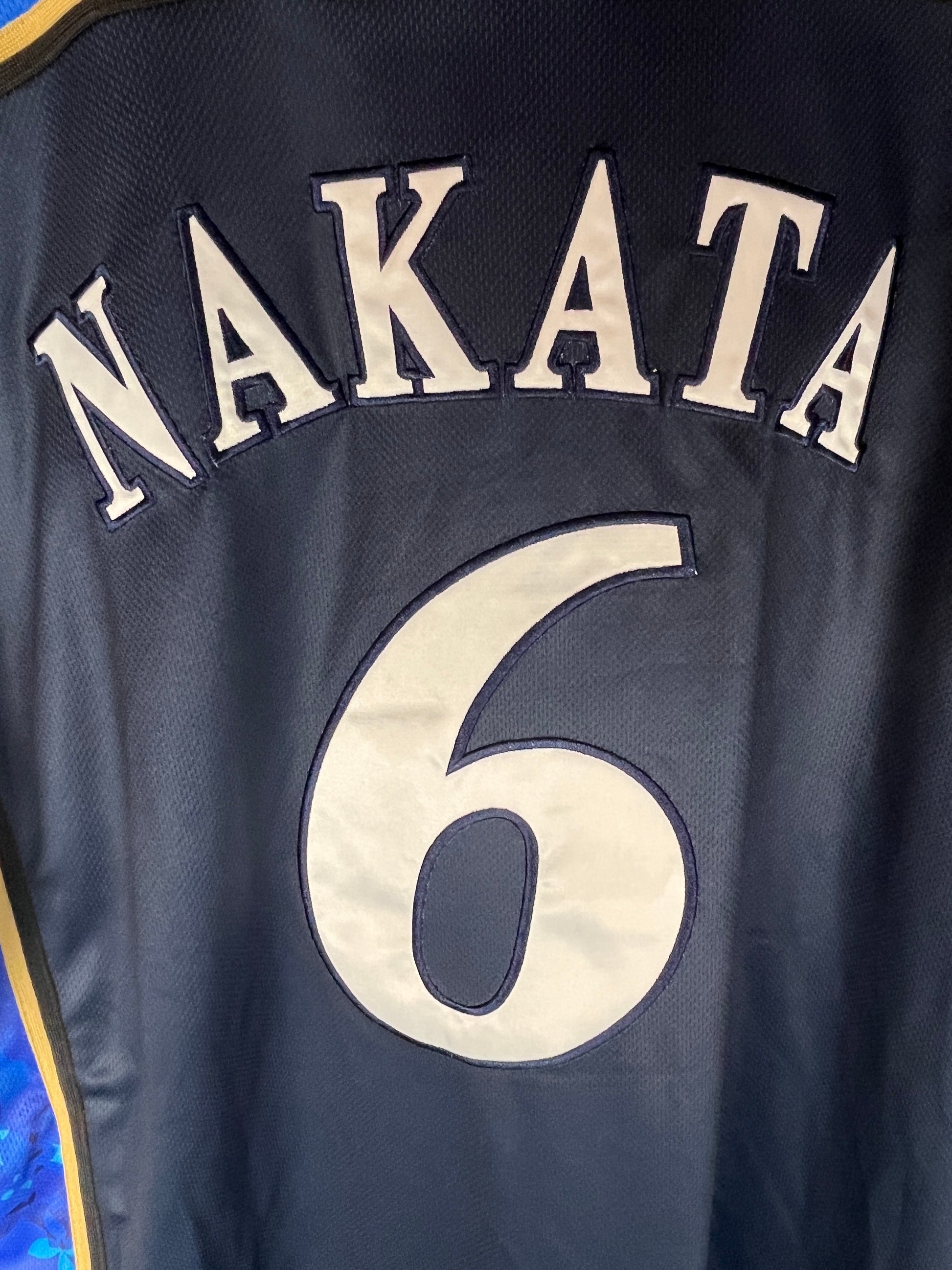 Nippon Baseball Hokkaido Fighters “Nakata #6” Flower Blue Jersey XLarge