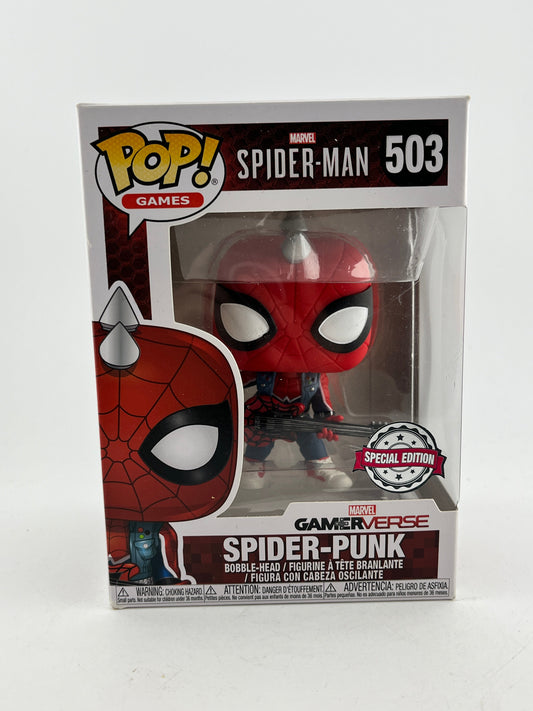 Funko POP! Games - Marvel Spider-Punk #503 - Special Edition FRENLY BRICKS - Open 7 Days
