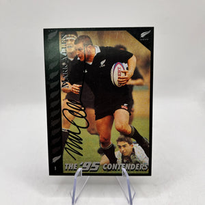 Mark “Bull” Allen Auto- 1995 Dynamic Marketing NZ All Blacks Rugby Union Card #1 FRENLY BRICKS - Open 7 Days