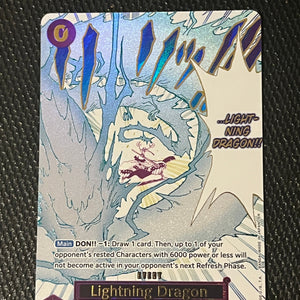 One Piece TCG Lightning Dragon OP15-077 Alt Art Event NM FRENLY BRICKS - Open 7 Days