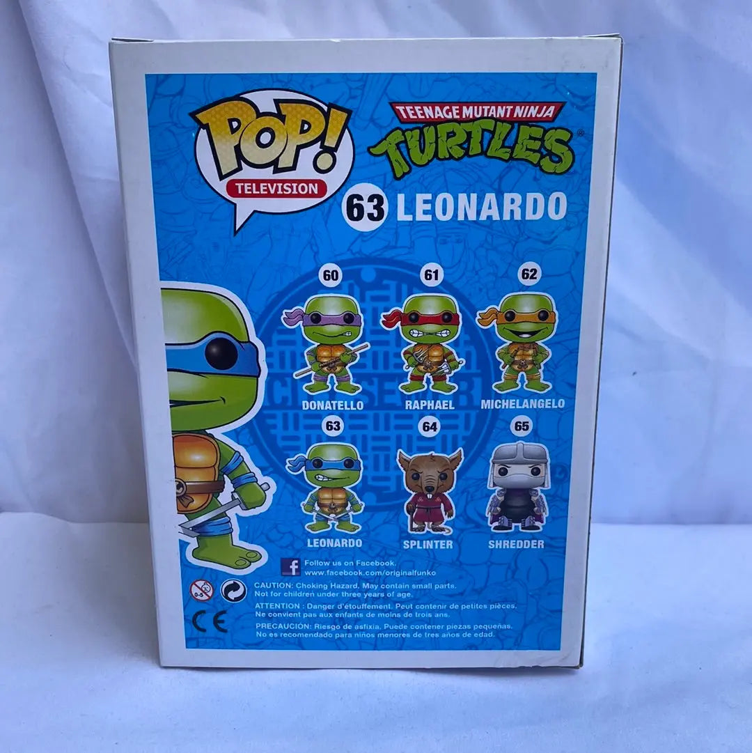 Funko POP! Leonardo #63 TEENAGE MUTANT NINJA TURTLES - FRENLY BRICKS - Open 7 Days