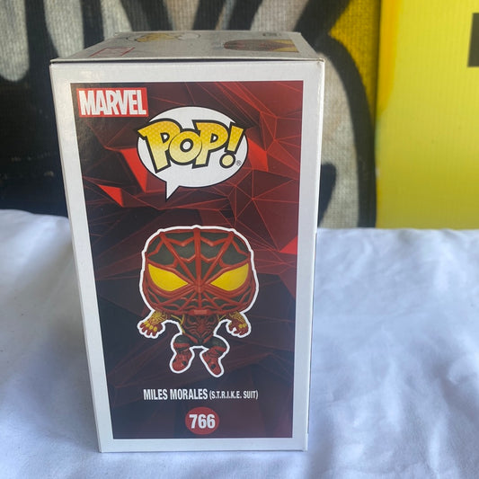 Funko POP! Miles Morales (s.t.r.i.k.e Suit) #766 FRENLY BRICKS - Open 7 Days