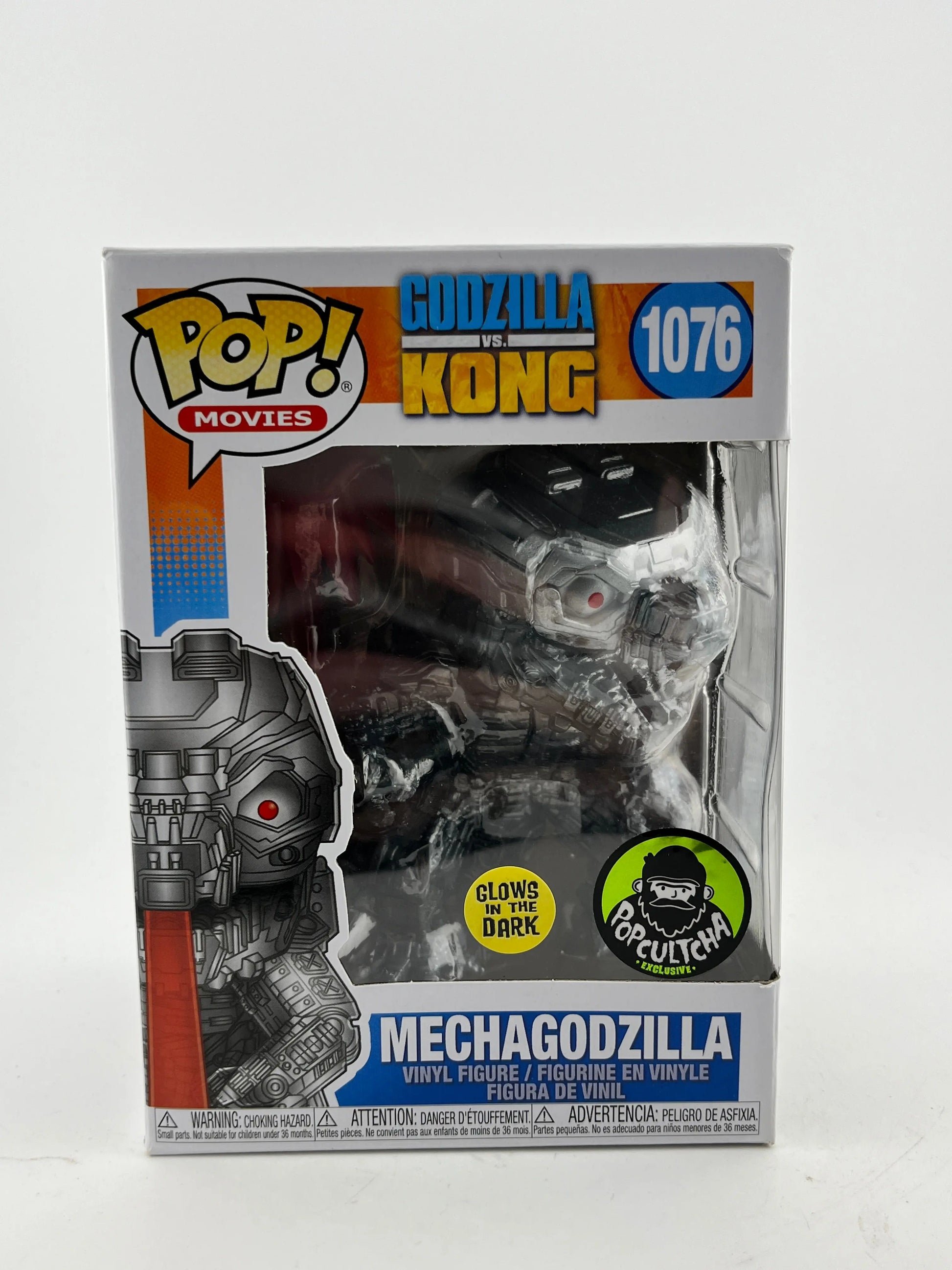 Funko POP! Movies Godzilla Vs. Kong - Mechagodzilla  #1076 - Glow Exclusive FRENLY BRICKS - Open 7 Days