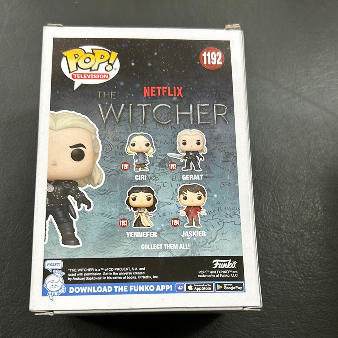 Pop vinyl 1192 The Witcher Geralt FRENLY BRICKS - Open 7 Days