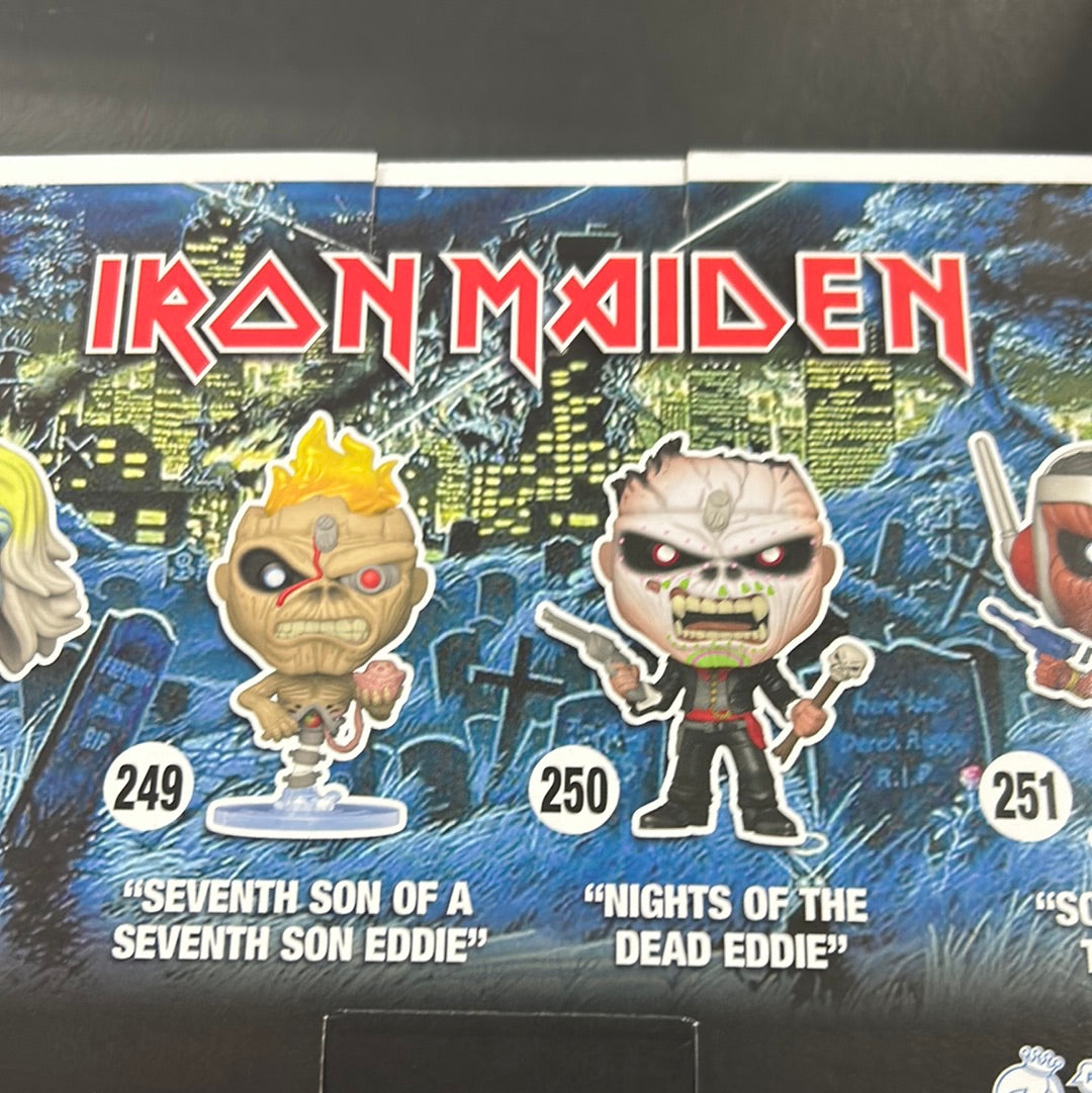 Iron Maiden - FUNKO POP! ROCKS: Iron Maiden - Eddie 4PK Glow in the Dark Box Set FRENLY BRICKS - Open 7 Days