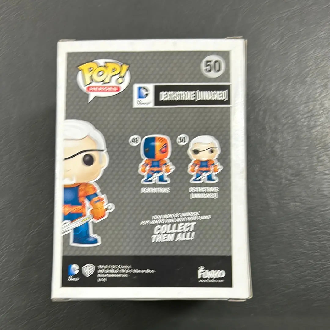 Deathstroke (unmasked) #50 Funko Pop Vinyl FRENLY BRICKS - Open 7 Days