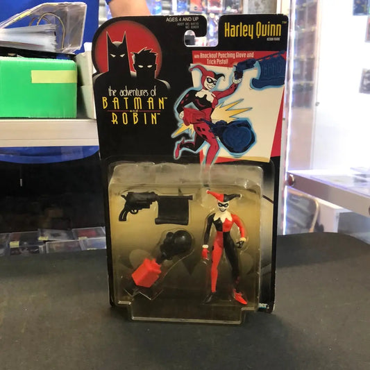 1993 SEALED Kenner Batman "Animated Series" Harley Quinn With Punching Glove FRENLY BRICKS - Open 7 Days