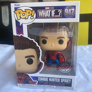 Funko POP! Zombie Hunter Spider-Man #947 FRENLY BRICKS - Open 7 Days