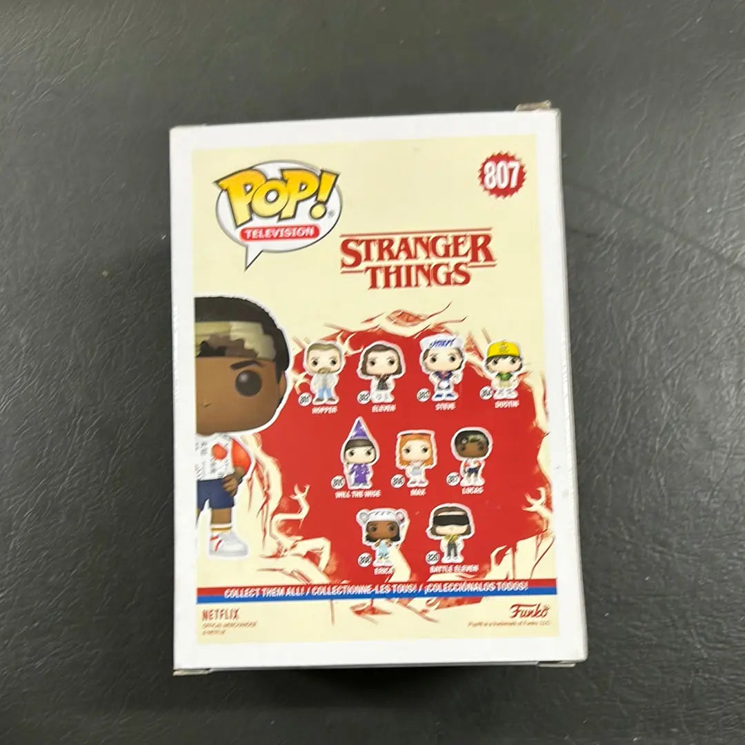 Stranger Things Lucas Pop! Vinyl Figure #807 FRENLY BRICKS - Open 7 Days