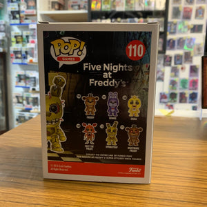 Funko Pop! Games Five Nights at Freddy's: Springtrap Vinyl Figure 110 FRENLY BRICKS - Open 7 Days