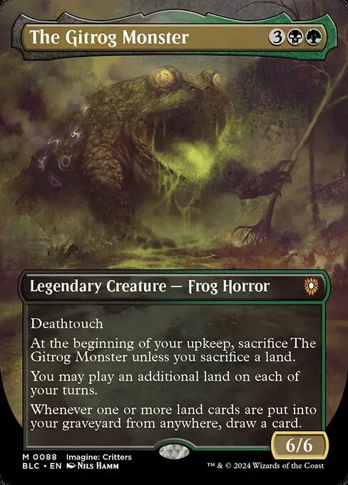 The Gitrog Monster (0088 - Borderless) Bloomburrow Commander Decks Variants (M) Collector #: 0088 FRENLY BRICKS - Open 7 Days