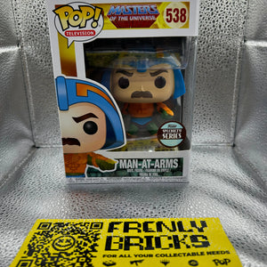 Pop Vinyl Masters Of The Universe Man-At-Arms FRENLY BRICKS - Open 7 Days