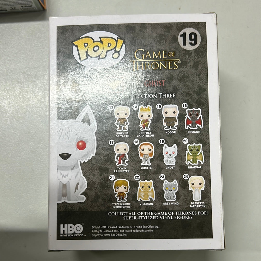 Funko Pop Vinyl Ghost Game Of Thrones #19 FRENLY BRICKS - Open 7 Days