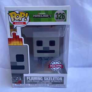 Funko POP! Minecraft - Flaming Skeleton #326 power wing - FRENLY BRICKS - Open 7 Days