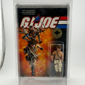 GI Joe Sgt. Slaughter 2006 Convention JoeCon Signed Figure MOC Collector's Club FRENLY BRICKS - Open 7 Days