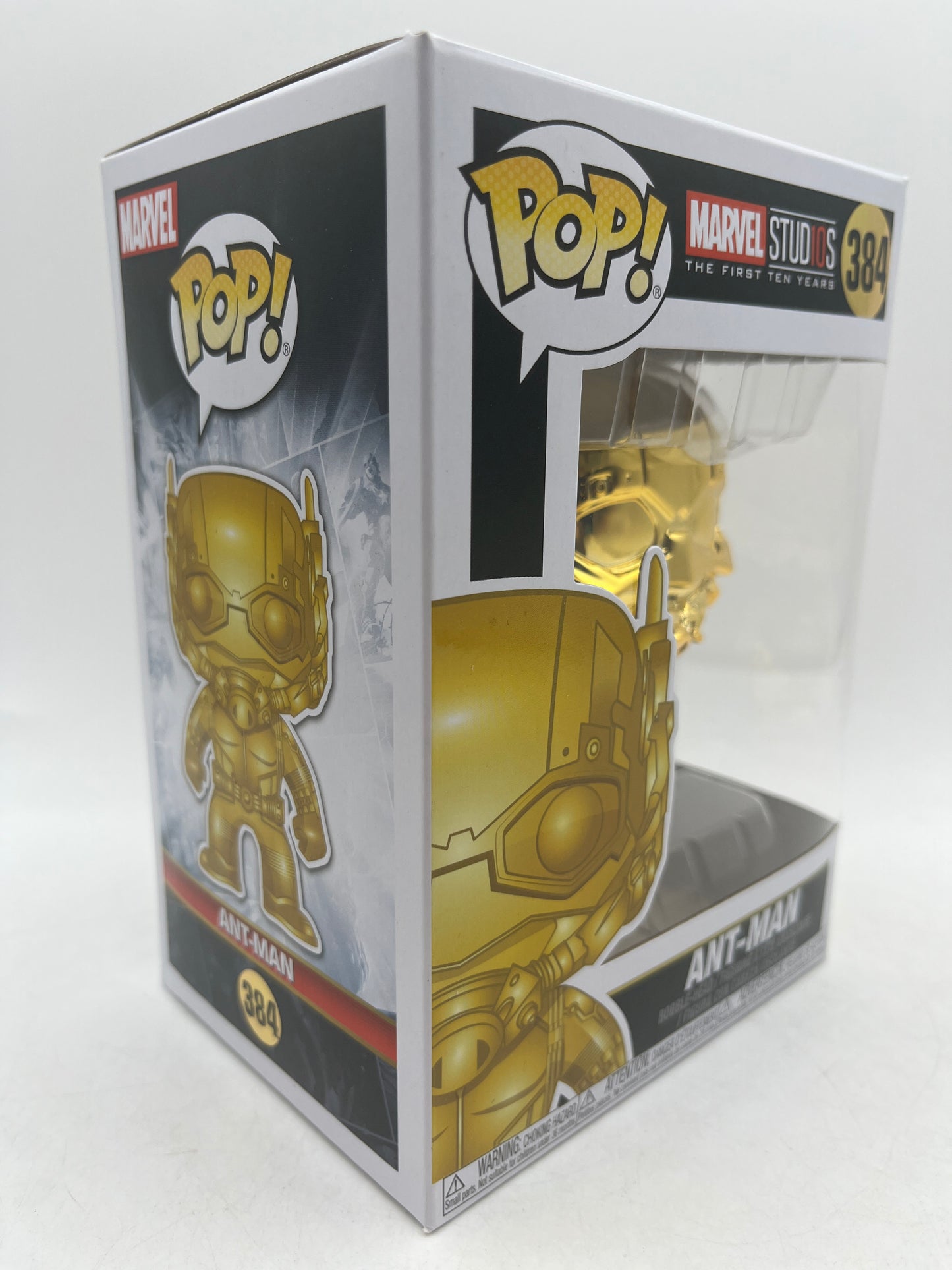 Funko Pop Marvel Studios The First 10 Years 384 Gold Ant-Man Vinyl Figure