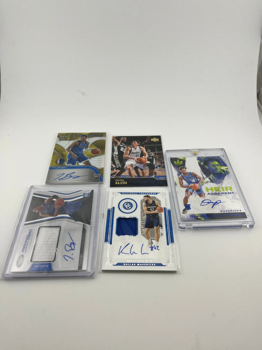 NBA Mavericks Player Card Lot Graded/Numbered/Autographed FRENLY BRICKS - Open 7 Days