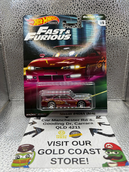 Hotwheels  Nissan 240SX (514) Original Fast FRENLY BRICKS - Open 7 Days