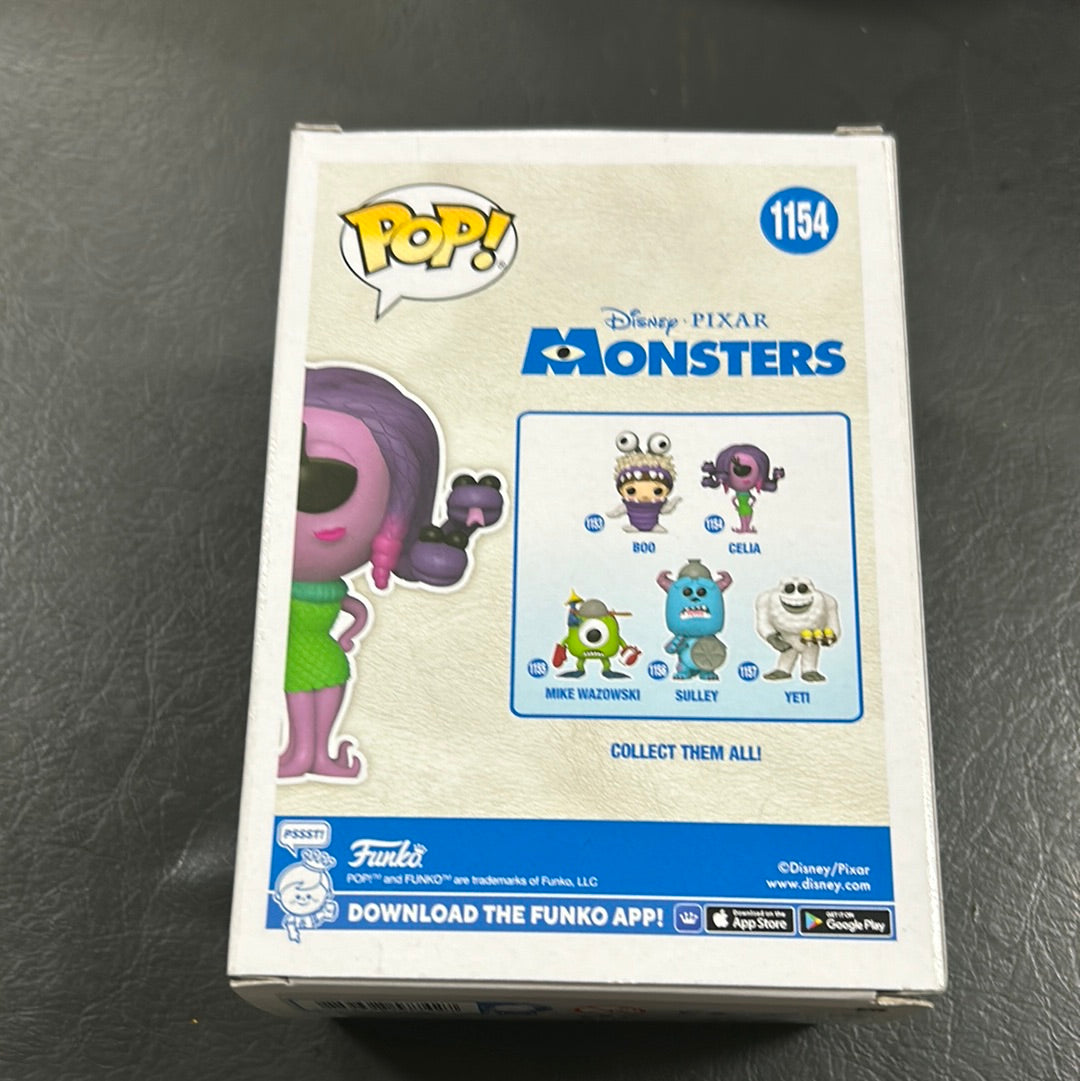 Monsters Inc. Celia Pop! Vinyl #1154 FRENLY BRICKS - Open 7 Days