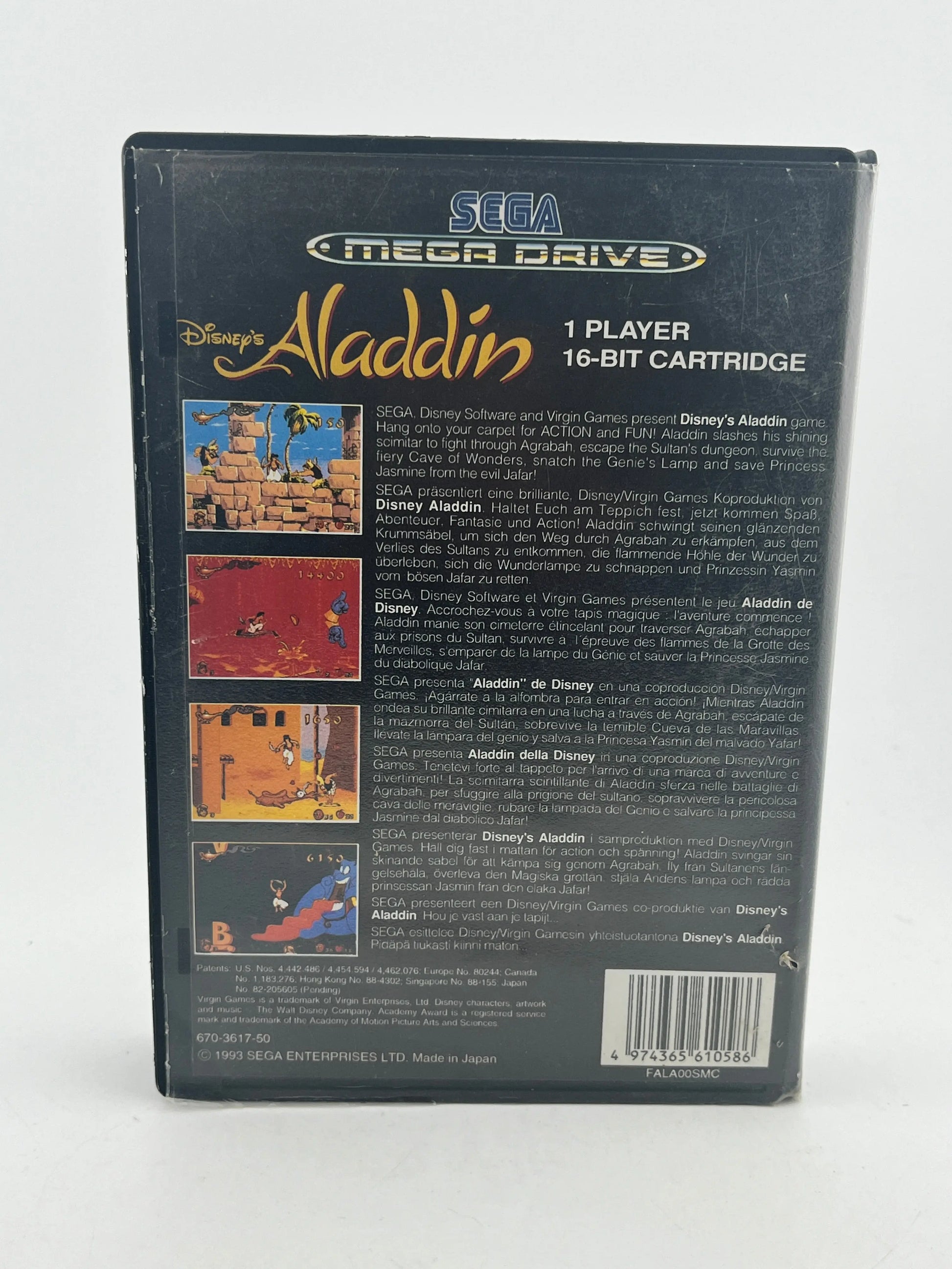 Disney's Aladdin for Sega Mega Drive - Complete - Untested FRENLY BRICKS - Open 7 Days