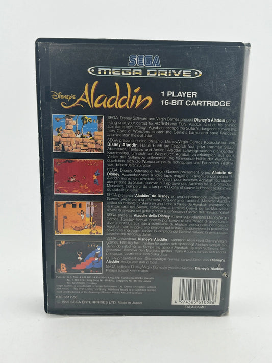 Disney's Aladdin for Sega Mega Drive - Complete - Untested FRENLY BRICKS - Open 7 Days