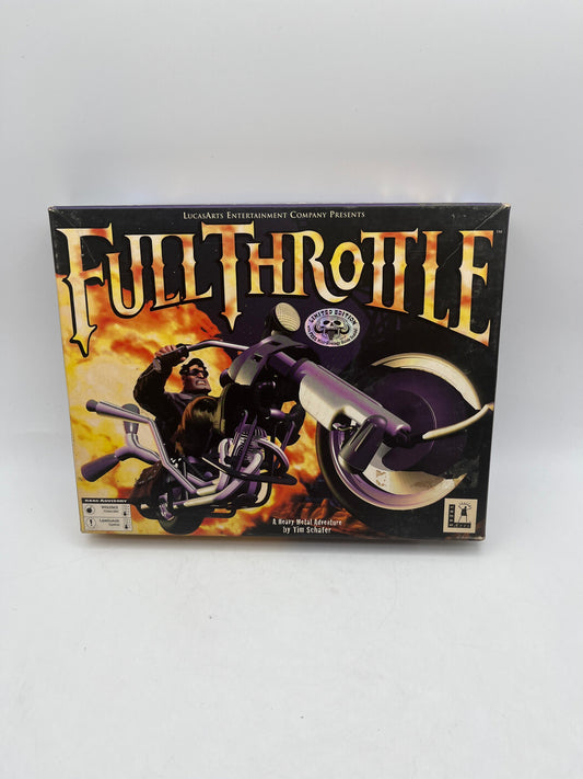 “Full Throttle” 1994 IBM PC Game Limited Edition LucasArts Big Box CD-ROM FRENLY BRICKS - Open 7 Days