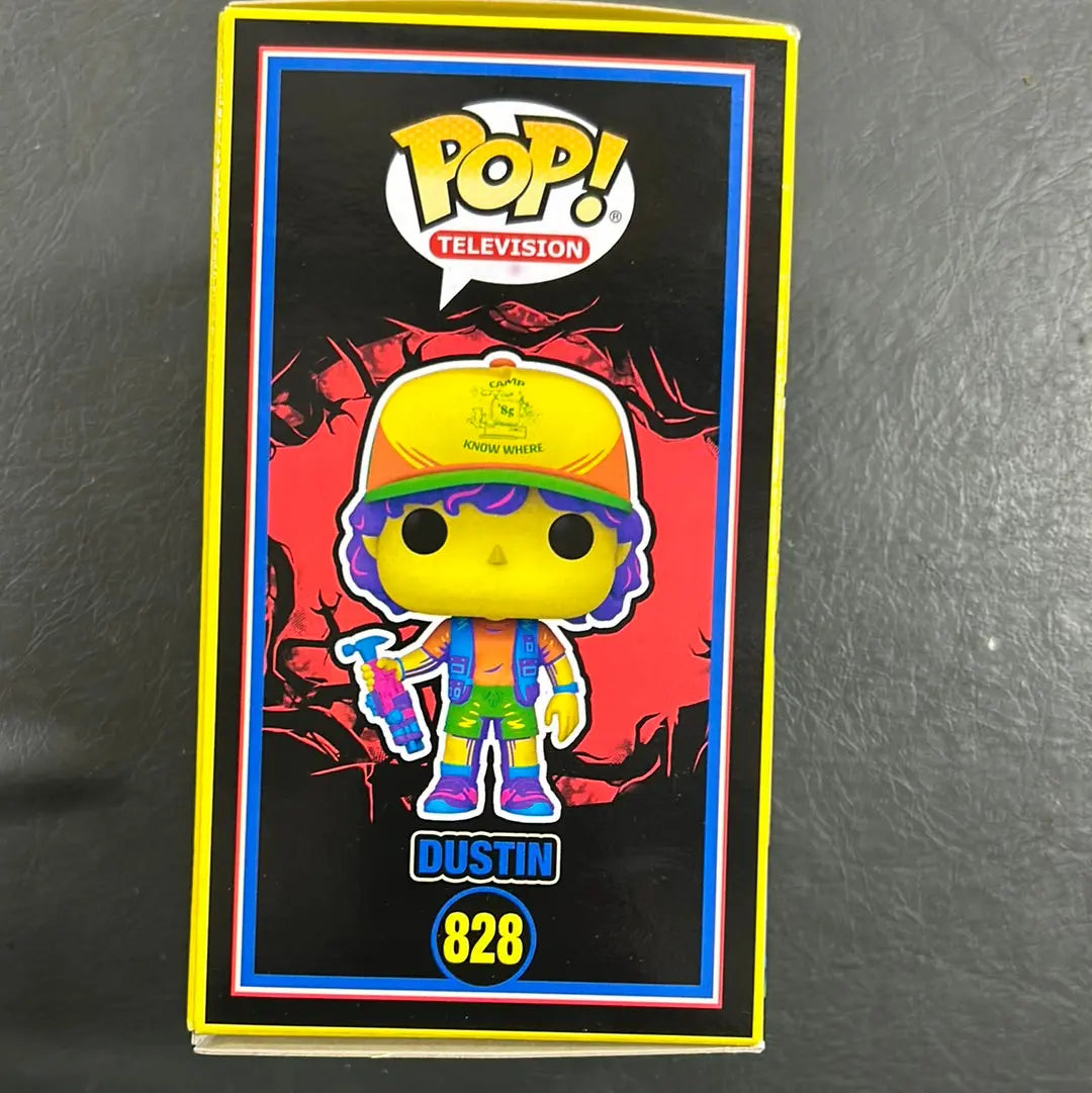 Funko POP Television #828 Stranger Things Dustin Black Light FRENLY BRICKS - Open 7 Days