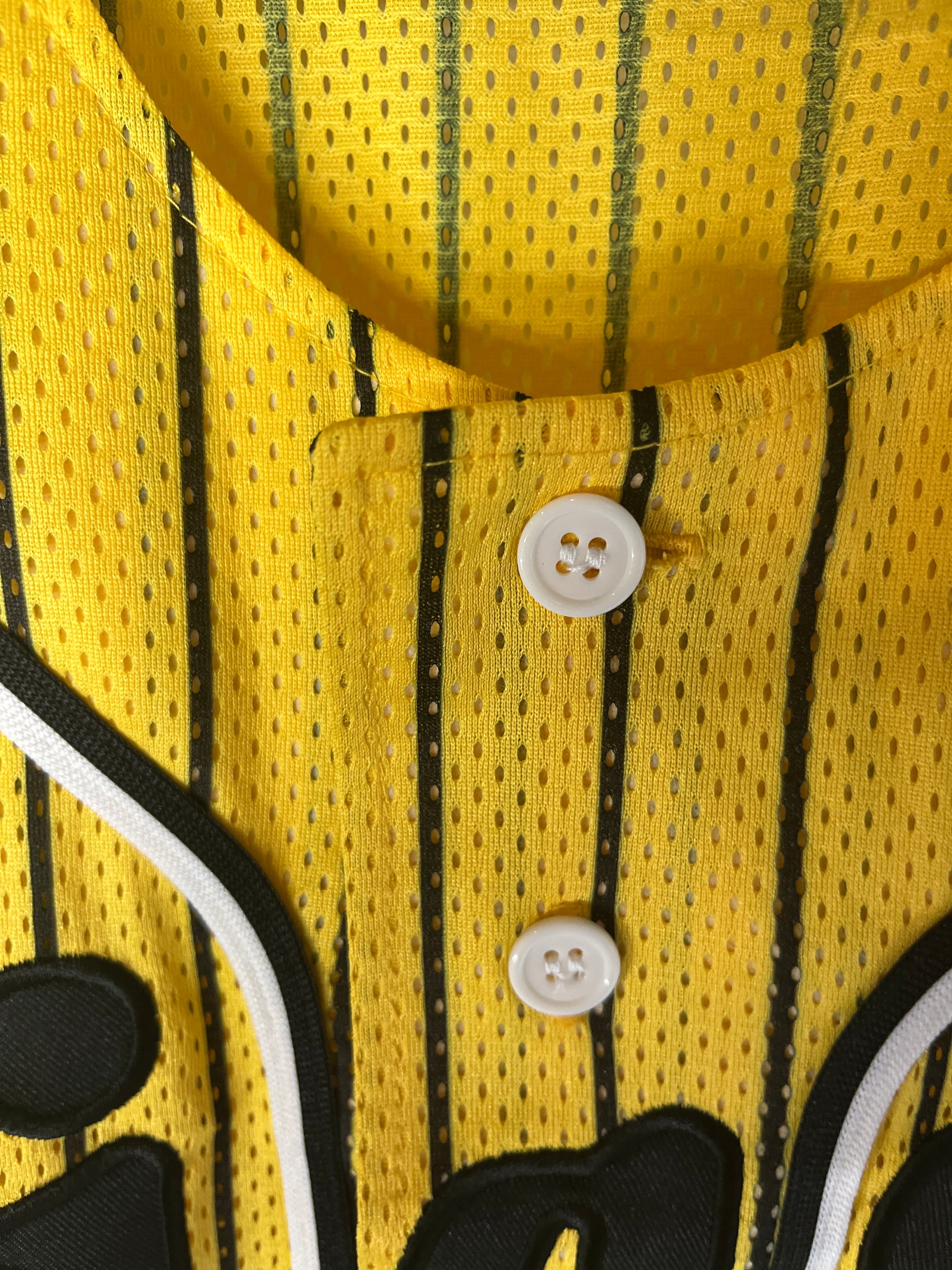 Nippon Baseball Hanshin Tigers Yellow/Black Blank Jersey Large
