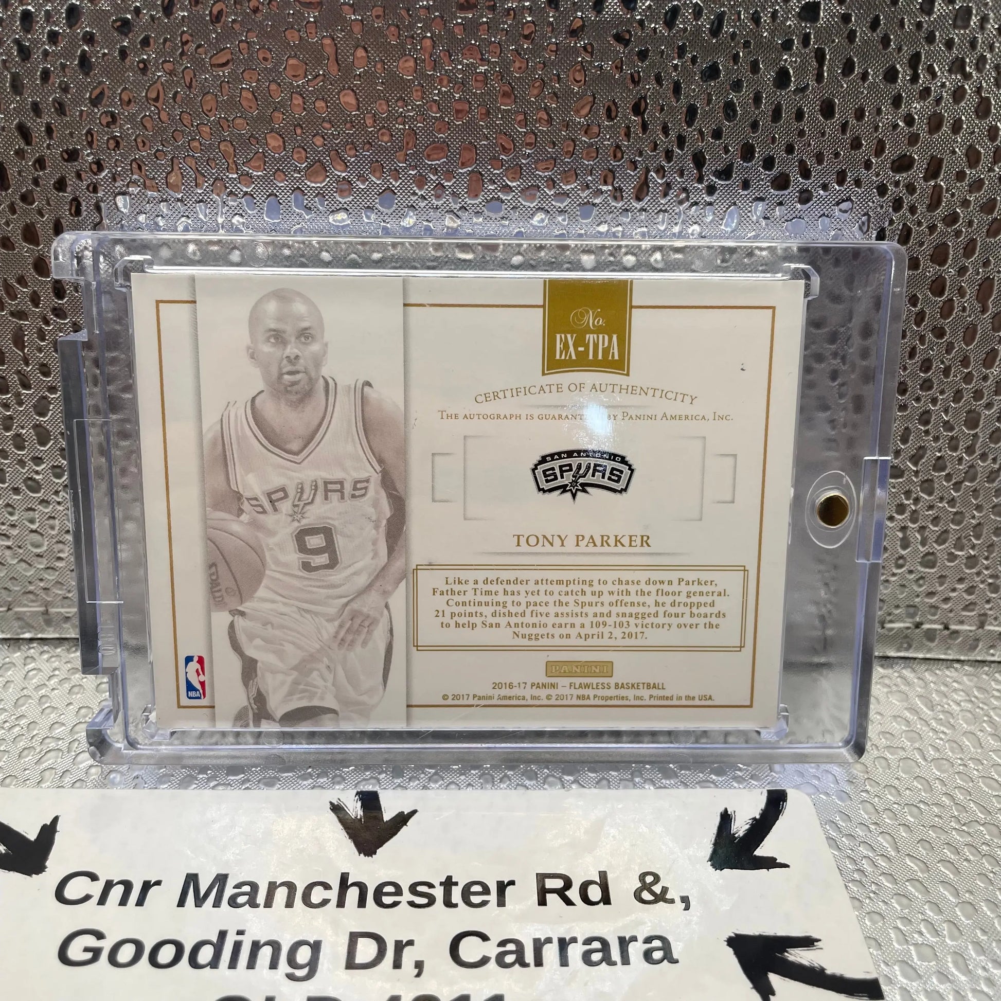 Tony Parker Excellence Signatures Flawless NBa Panini Spurs 9 Player 3/5 FRENLY BRICKS - Open 7 Days