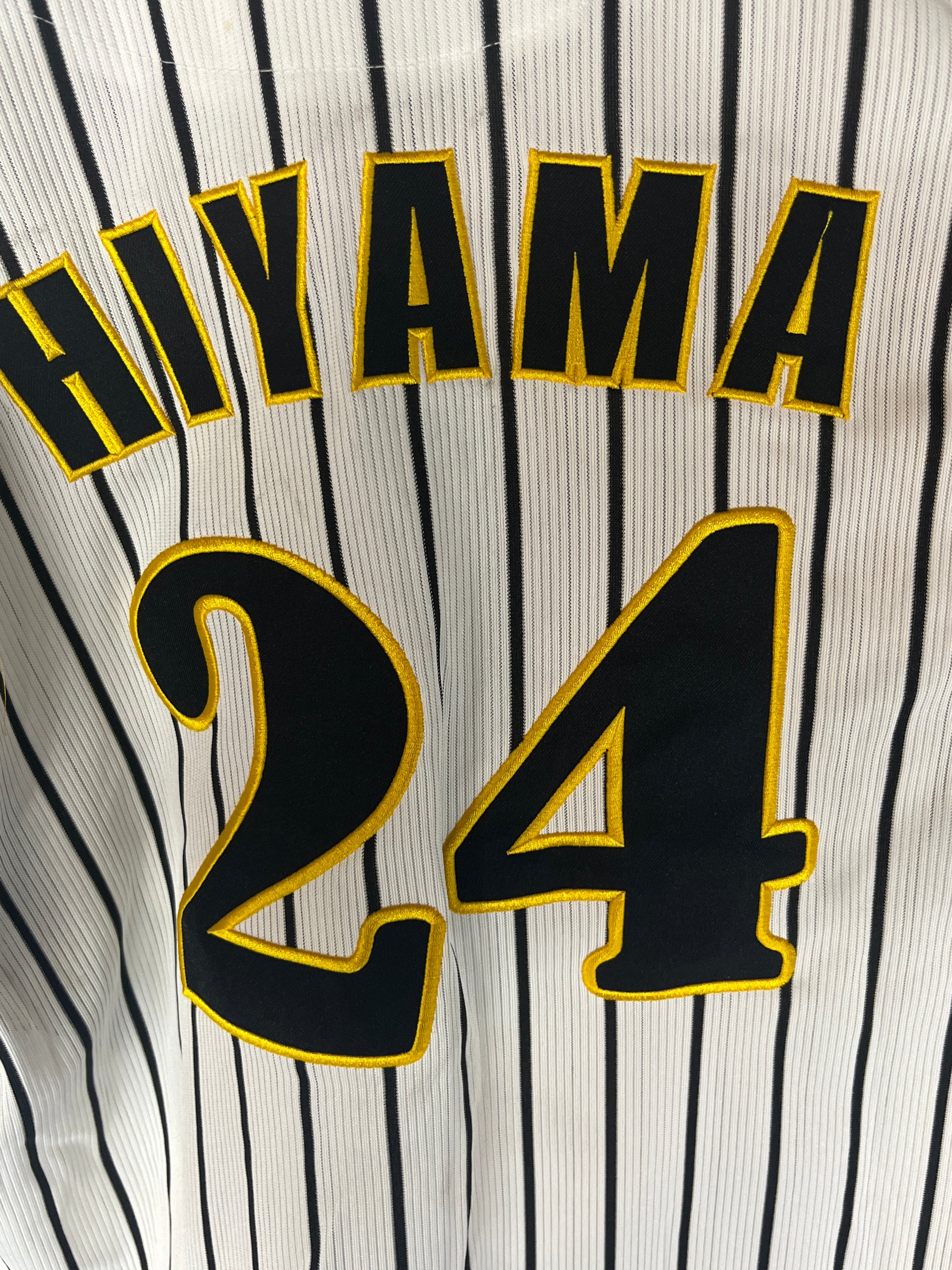 Nippon Baseball Hanshin Tigers “Hiyama #24” White Jersey Large