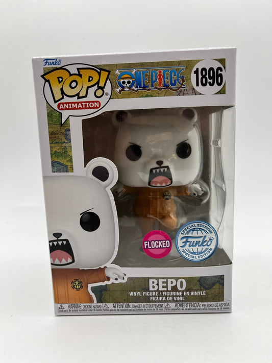 Funko POP! Animation One Piece Bepo #1896 Flocked Special Edition FRENLY BRICKS - Open 7 Days