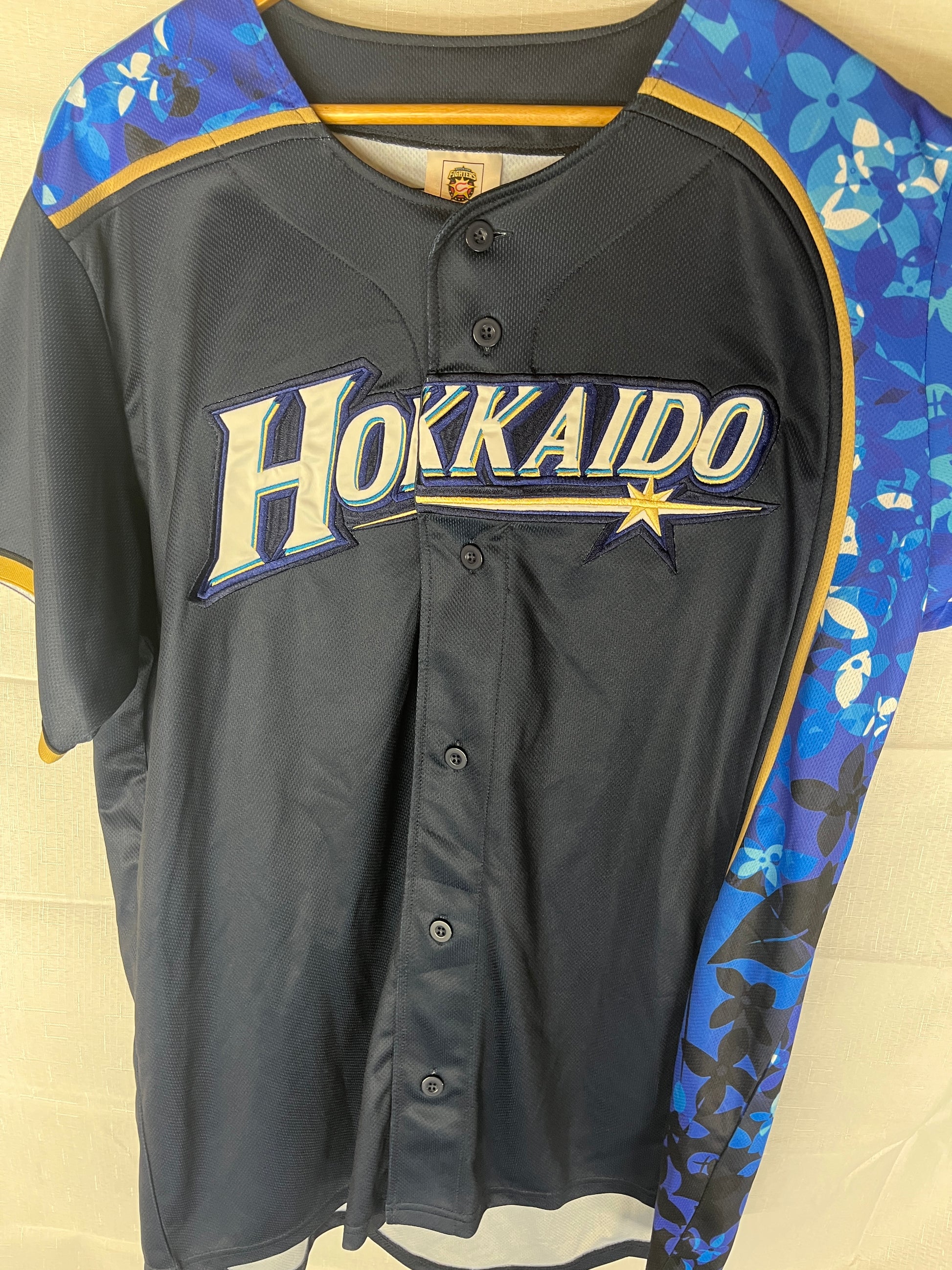 Nippon Baseball Hokkaido Fighters “Nakata #6” Flower Blue Jersey XLarge