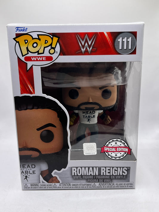 Funko Pop! WWE #111 Roman Reigns - Exclusive Head of the Table FRENLY BRICKS - Open 7 Days