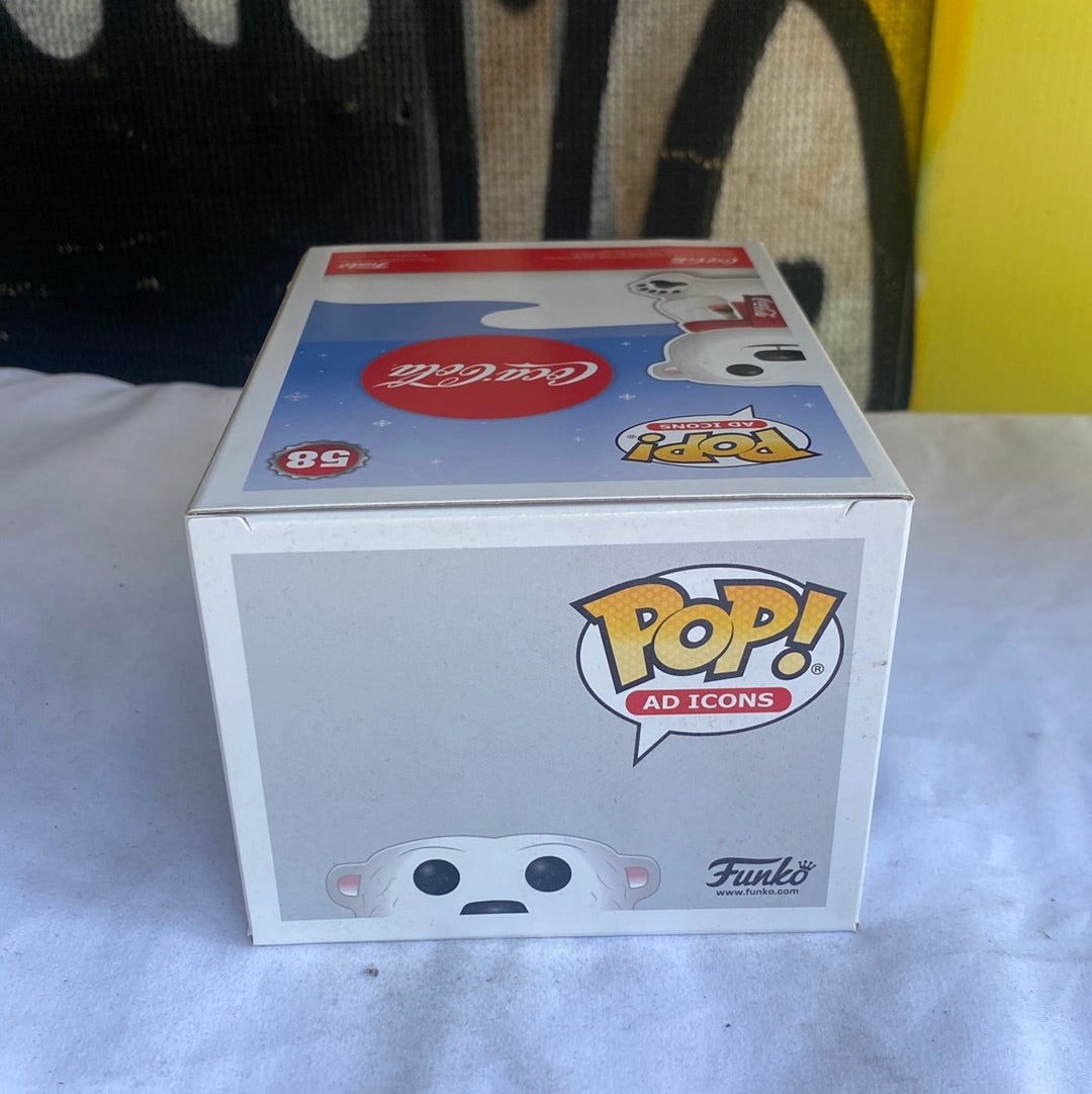 Funko POP! Coca-Cola polar bear  #58 Diamond Collection FRENLY BRICKS - Open 7 Days