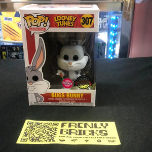 Funko Pop Looney Tunes Animation BUGS BUNNY #307 Flocked Vinyl Figure Protector FRENLY BRICKS - Open 7 Days