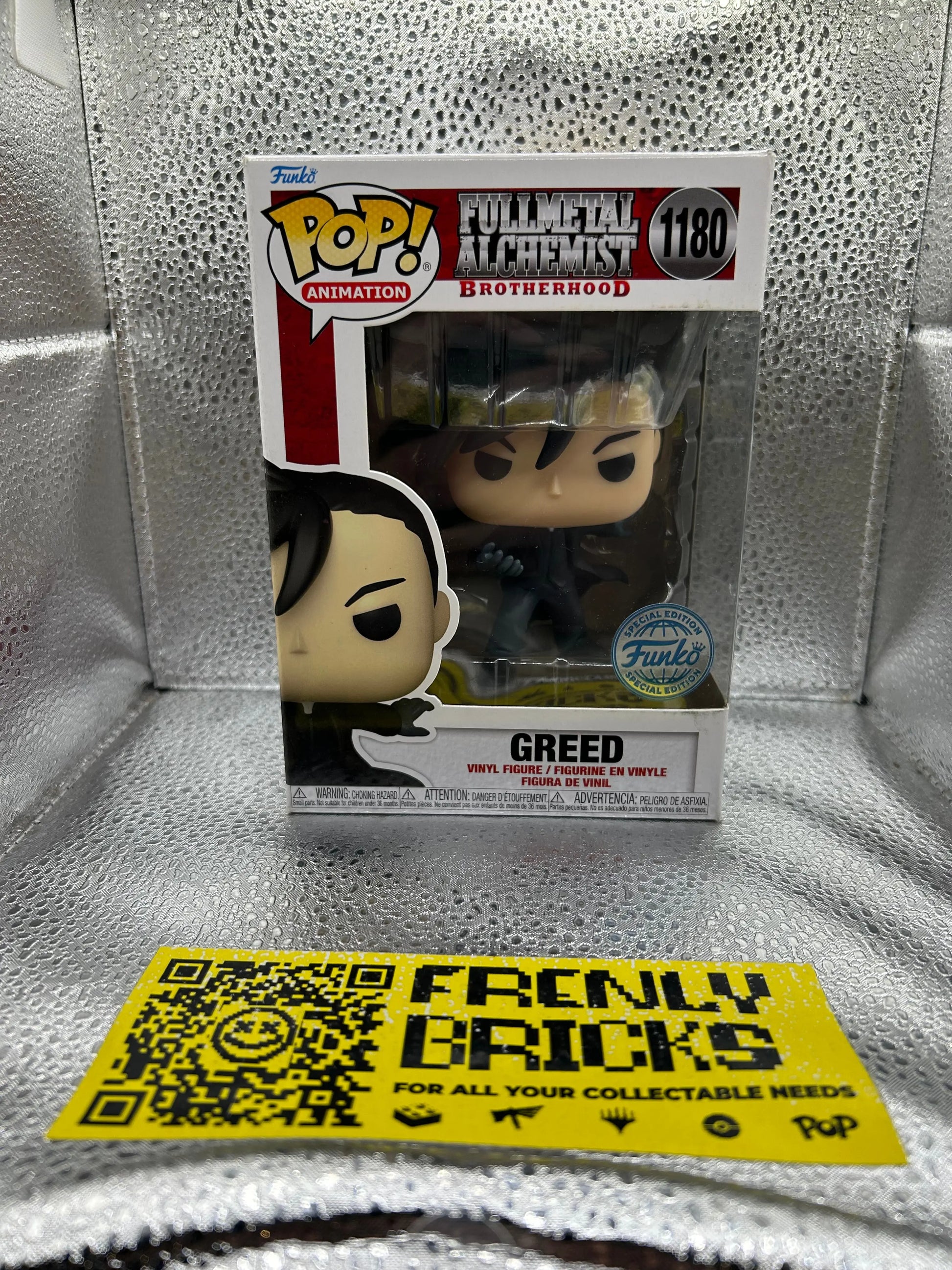 Pop Vinyl #1180 Greed Fullmetal Alchemist FRENLY BRICKS - Open 7 Days