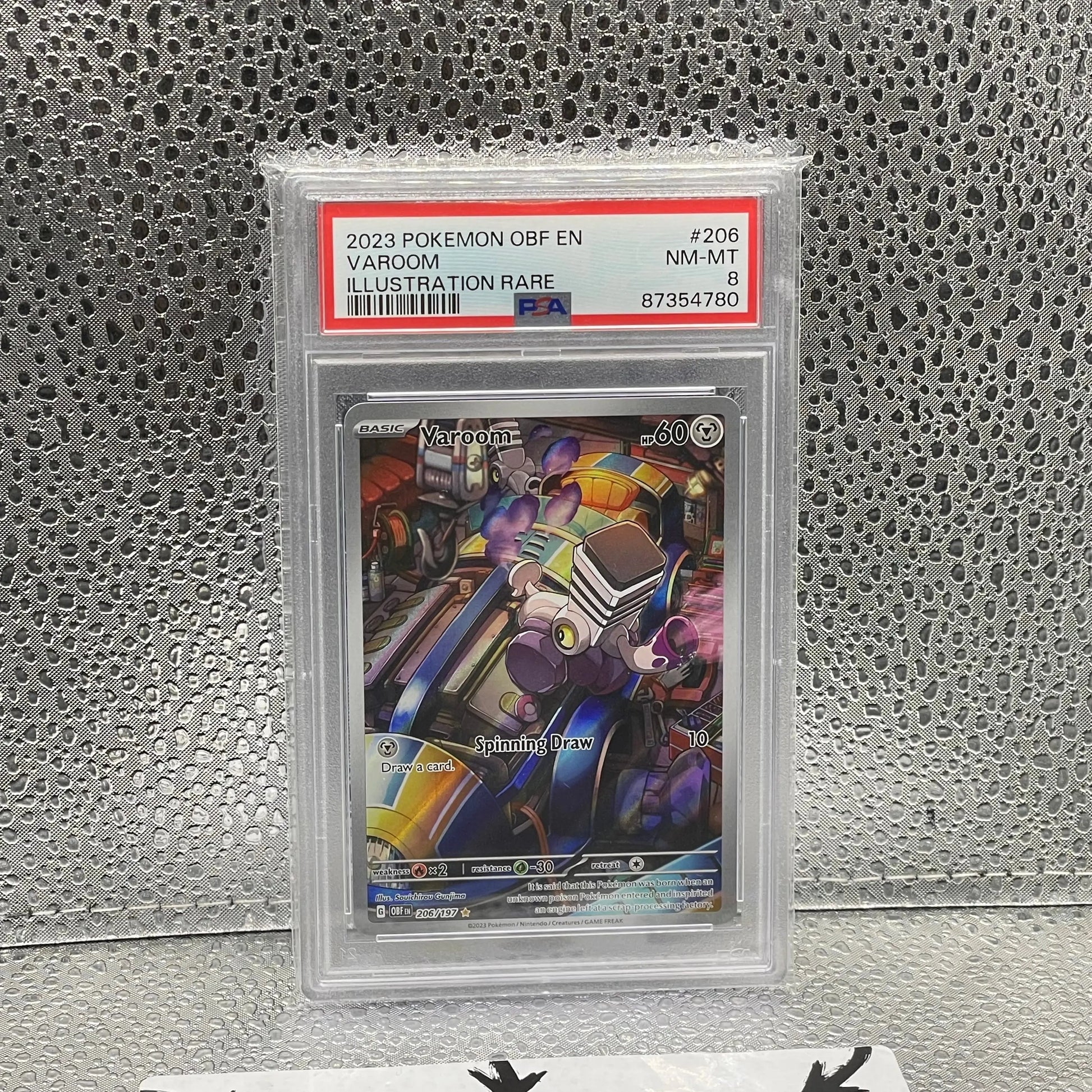 2023 Pokémon OBF EN Varoom Illustration Rare #206 NM-MT PSA 8 FRENLY BRICKS - Open 7 Days