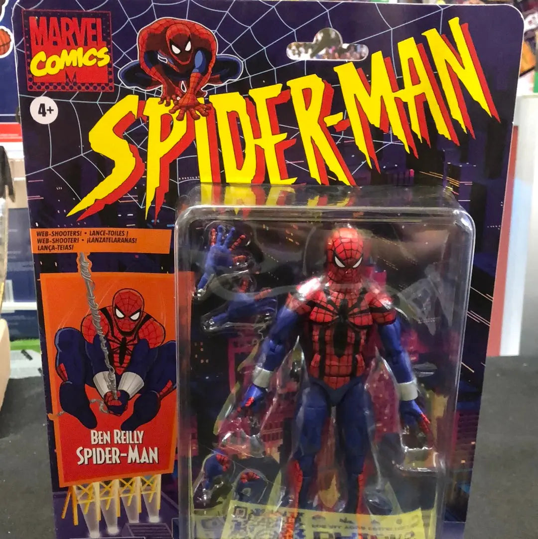 Spider-Man: Marvel Legends Retro Series - Ben Reilly Spider-Man Action Figure FRENLY BRICKS - Open 7 Days