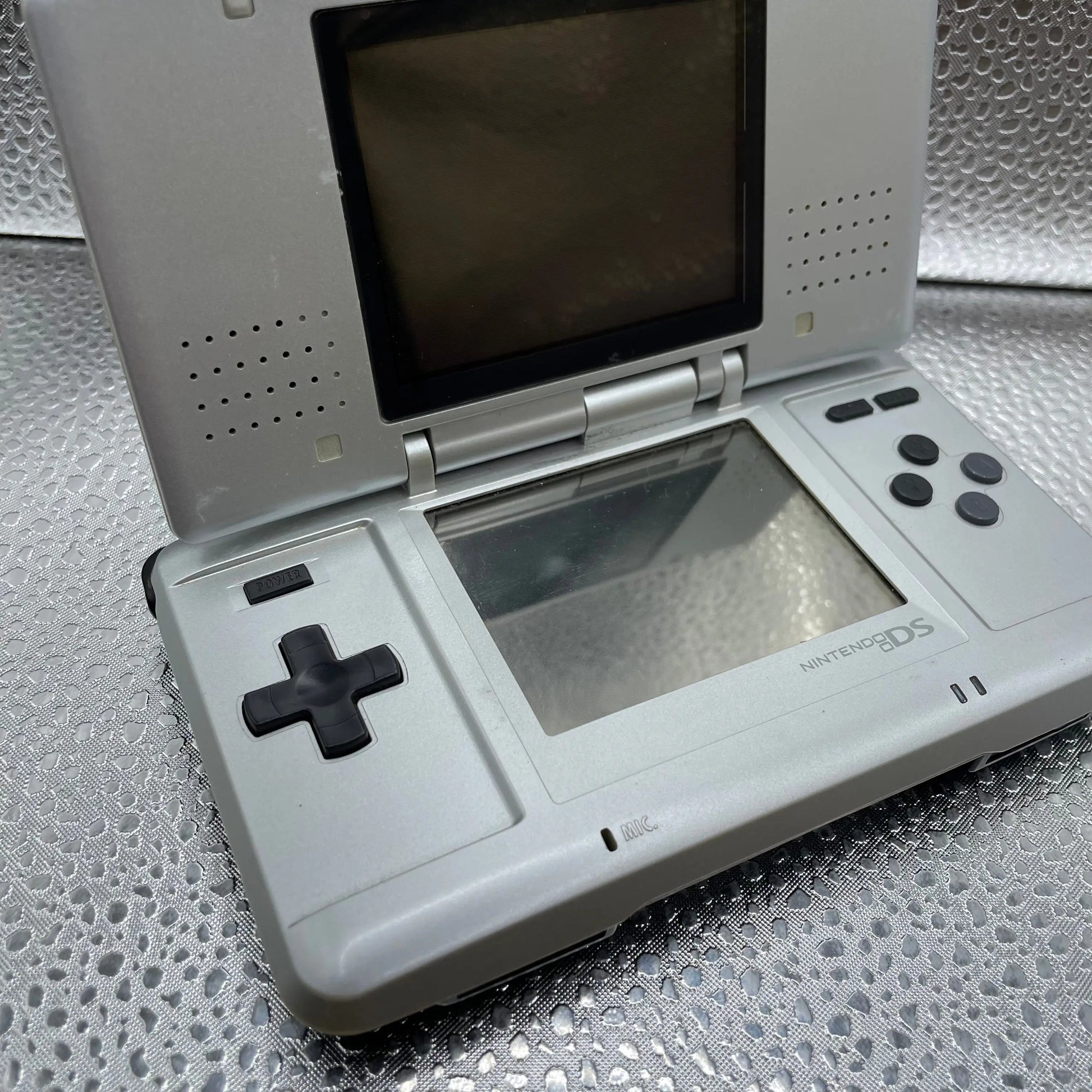 Original Nintendo DS Console Silver With Charger Tested & Working PAL FRENLY BRICKS - Open 7 Days