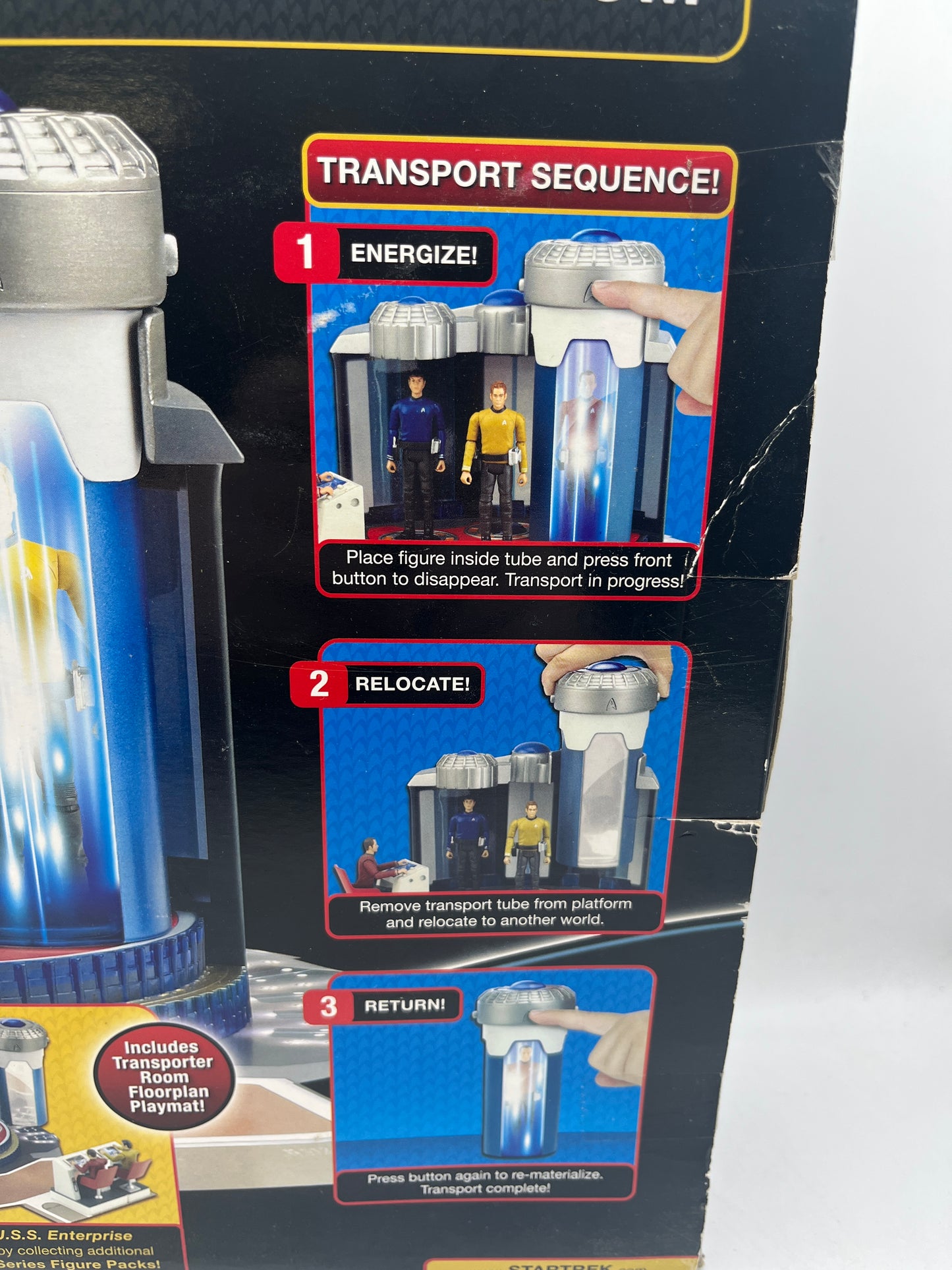 Star Trek U.S.S. Enterprise Transporter Rook Playmates 2009 Set Scotty Figure