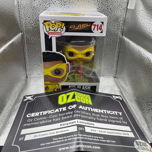 The Flash TV Series Kid Flash Signed Keiynan Lonsdale Pop Vinyl + Certificate OZ Comic Con FRENLY BRICKS - Open 7 Days