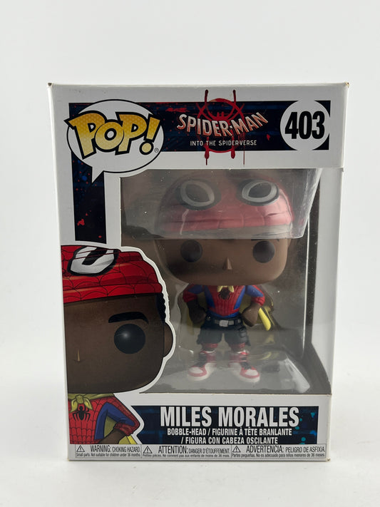 Funko POP! Spider-Man Into The Spiderverse - Miles Morales #403 - Vinyl Collectable FRENLY BRICKS - Open 7 Days