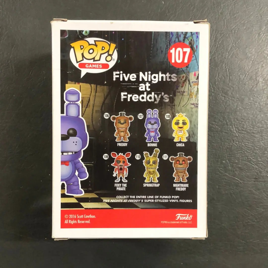 Funko POP! Games Five Nights at Freddy's BONNIE the Rabbit #107 FNAF FRENLY BRICKS - Open 7 Days