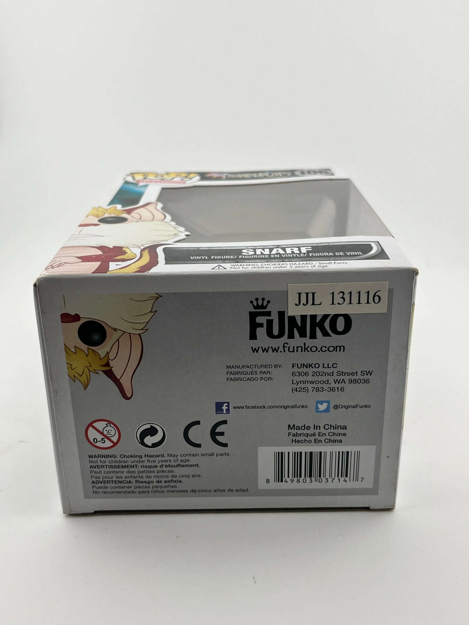 Funko POP! Television Thundercats - Snarf #106 - Vinyl Collectable FRENLY BRICKS - Open 7 Days