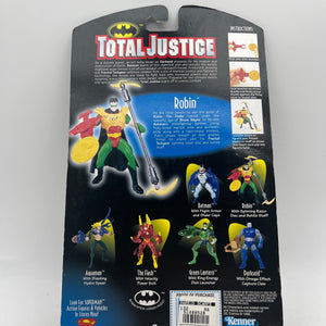 Total Justice Robin With Razor Disc & Battle Staff DC Action Figure 1996 FRENLY BRICKS - Open 7 Days